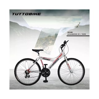 Foto 6 | Bicicleta De Montaña Monk Starbike 2.1 R26 Blanca Roja