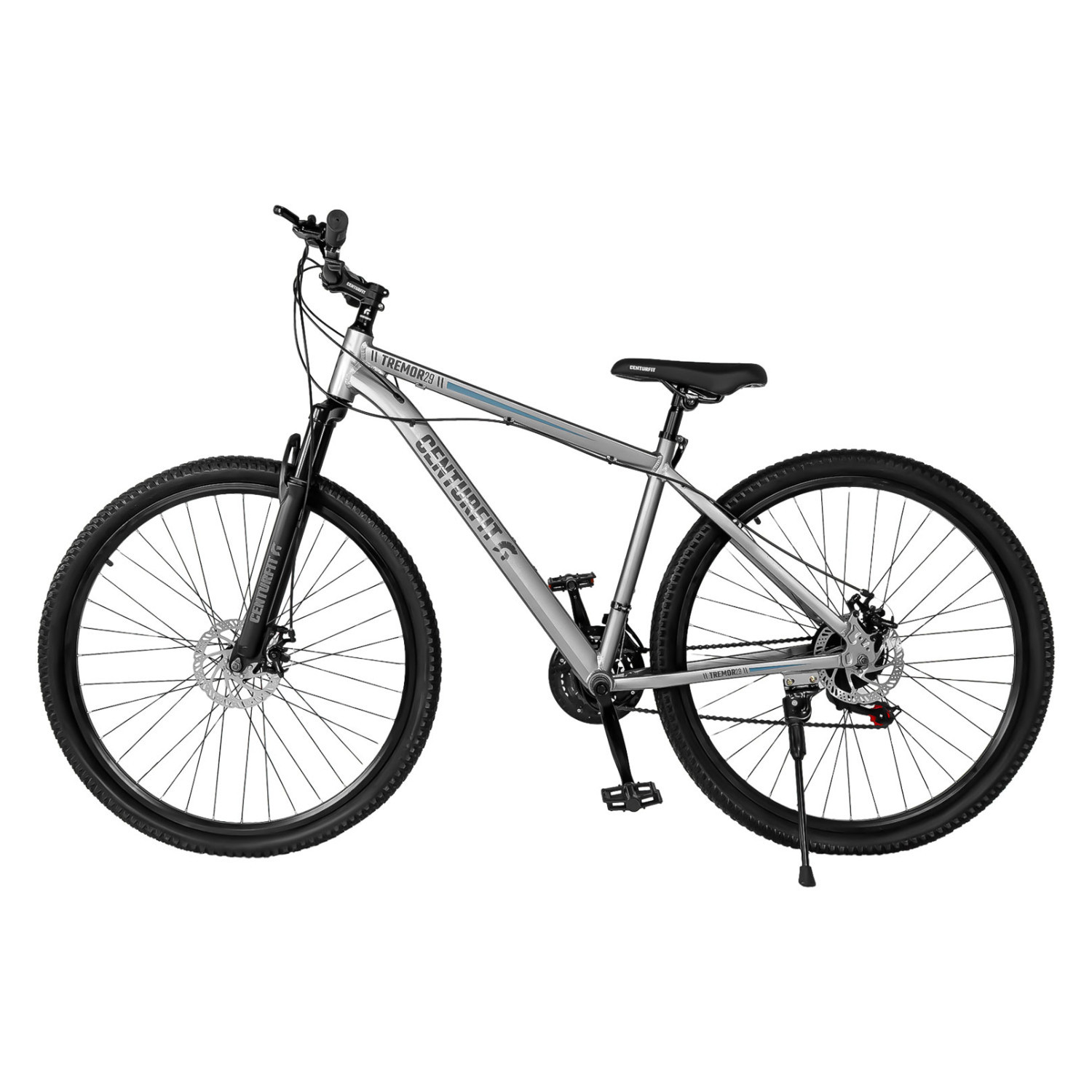 Foto 3 pulgar | Bicicleta Montaña Aluminio Premium R29 21 Velocidades Plata Centurfit