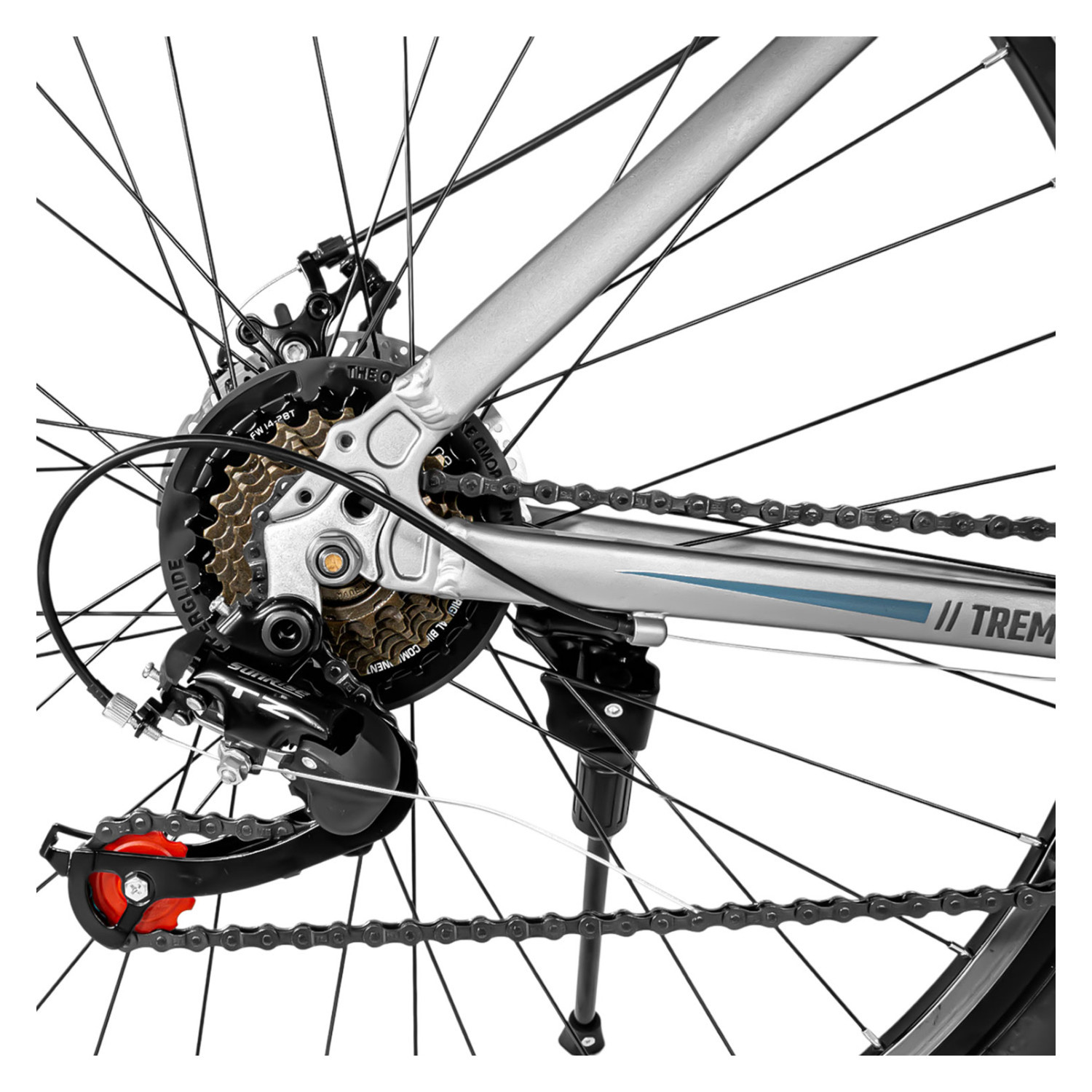 Foto 5 | Bicicleta Montaña Aluminio Premium R29 21 Velocidades Plata Centurfit