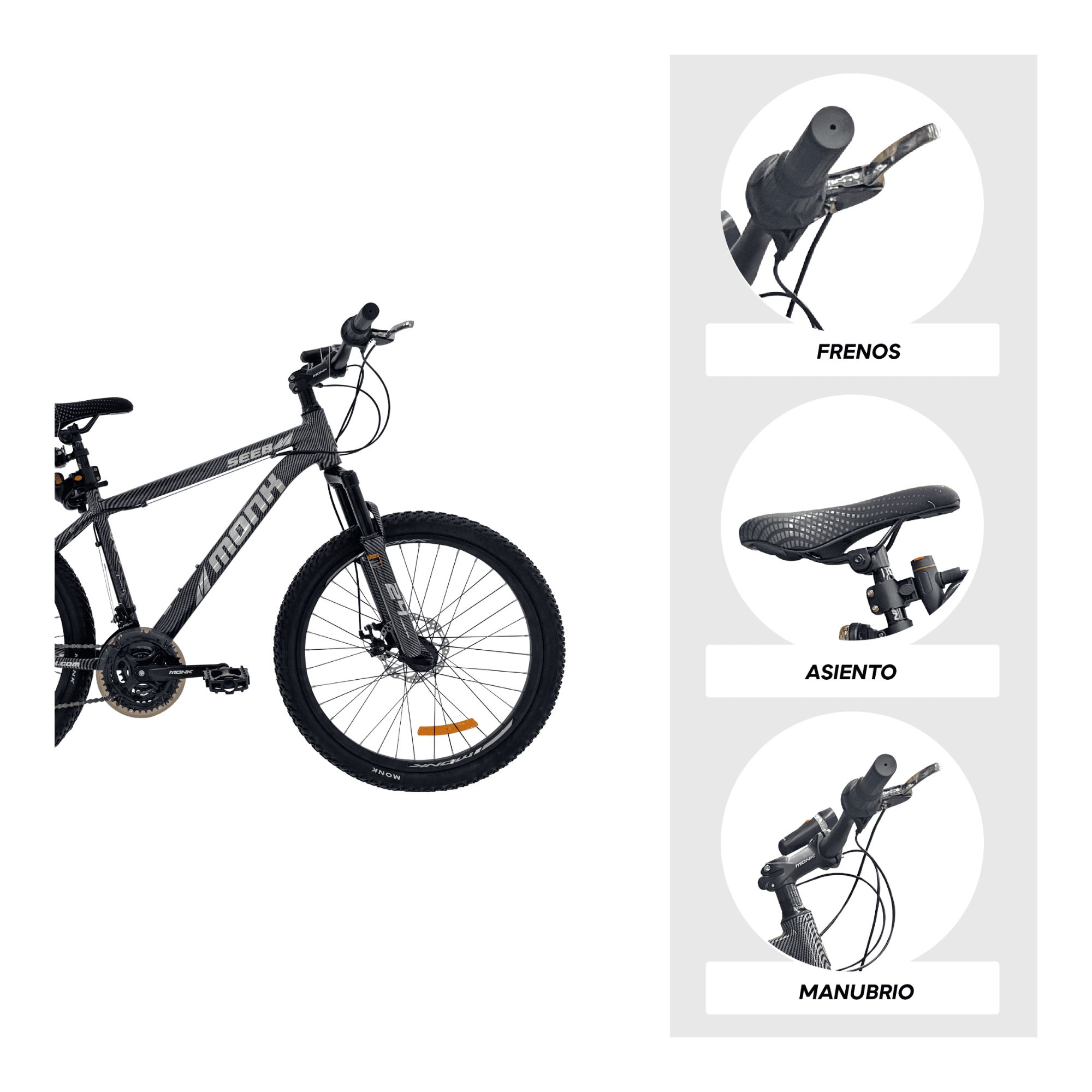 Foto 4 | Bicicleta De Montaña Monk Seeb Rodada 24