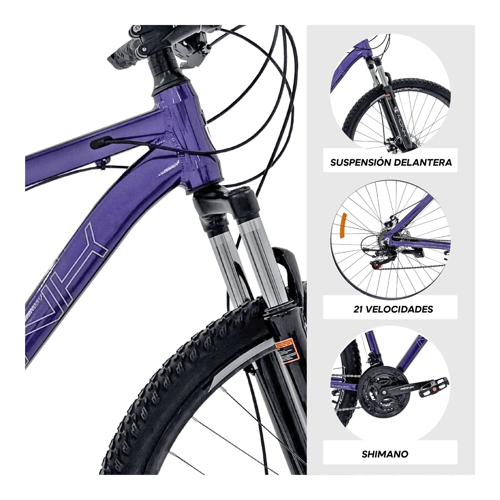 Foto 4 pulgar | Bicicleta De Montaña Monk Koa Rodada 29
