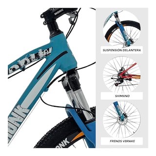Foto 3 | Bicicleta De Montaña Monk Inxss R29 21 Velocidades