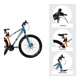 Foto 4 | Bicicleta De Montaña Monk Inxss R29 21 Velocidades