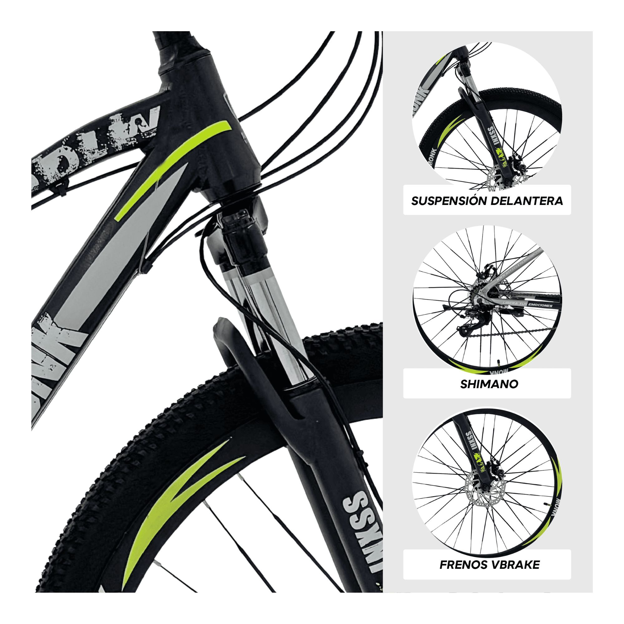 Foto 4 pulgar | Bicicleta De Montaña Monk Inxss R29  21 Velocidades