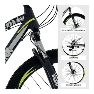 Foto 3 | Bicicleta De Montaña Monk Inxss R29 21 Velocidades
