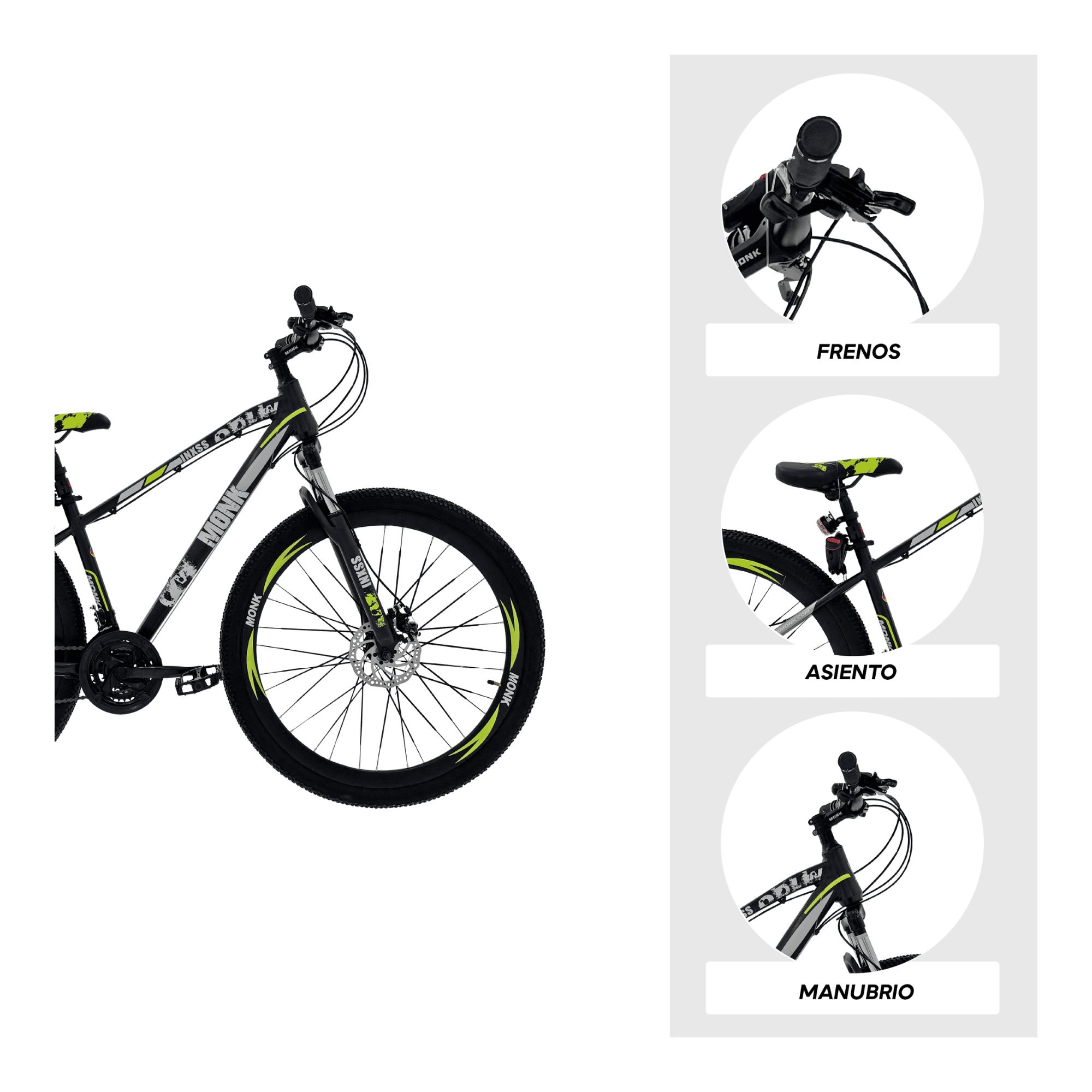 Foto 5 pulgar | Bicicleta De Montaña Monk Inxss R29  21 Velocidades