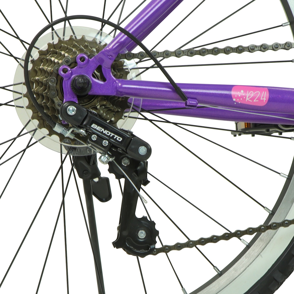 Foto 4 pulgar | Bicicleta Montaña Florida R24 21v Mujer Lila Benotto