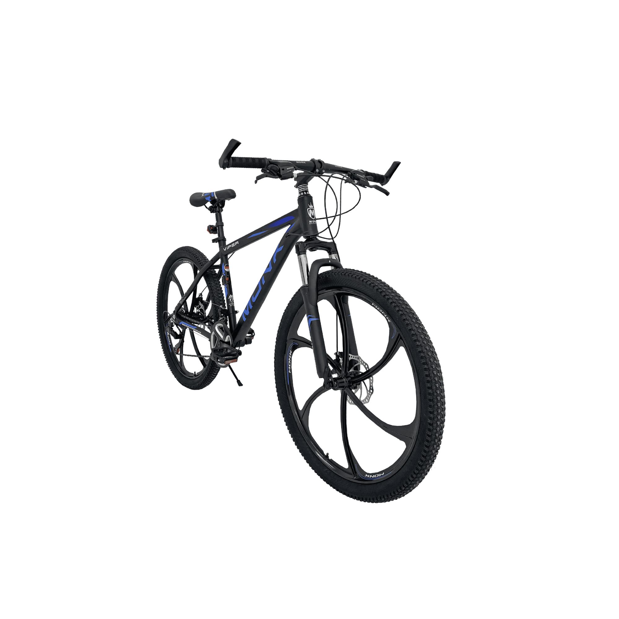 Foto 3 pulgar | Bicicleta De Montaña Monk Viper R26 21 Velocidades Negro Y Azul