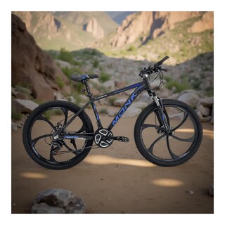 Foto 6 | Bicicleta De Montaña Monk Viper R26 21 Velocidades Negro Y Azul