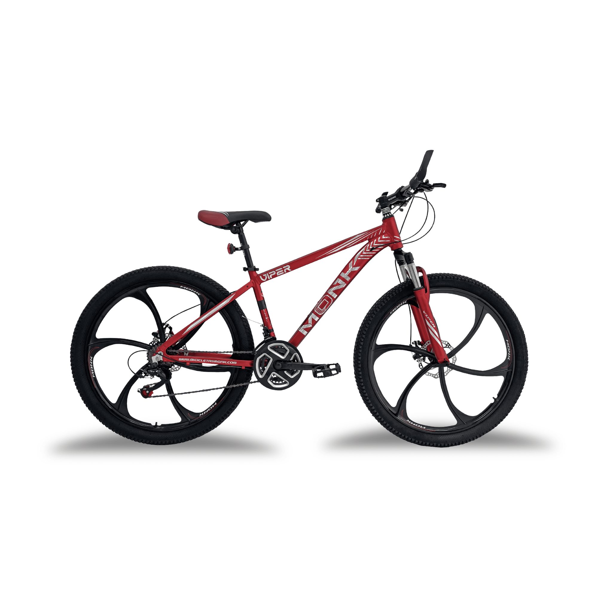 Foto 1 | Bicicleta De Montaña Monk Viper R26 21 Velocidades Rojo