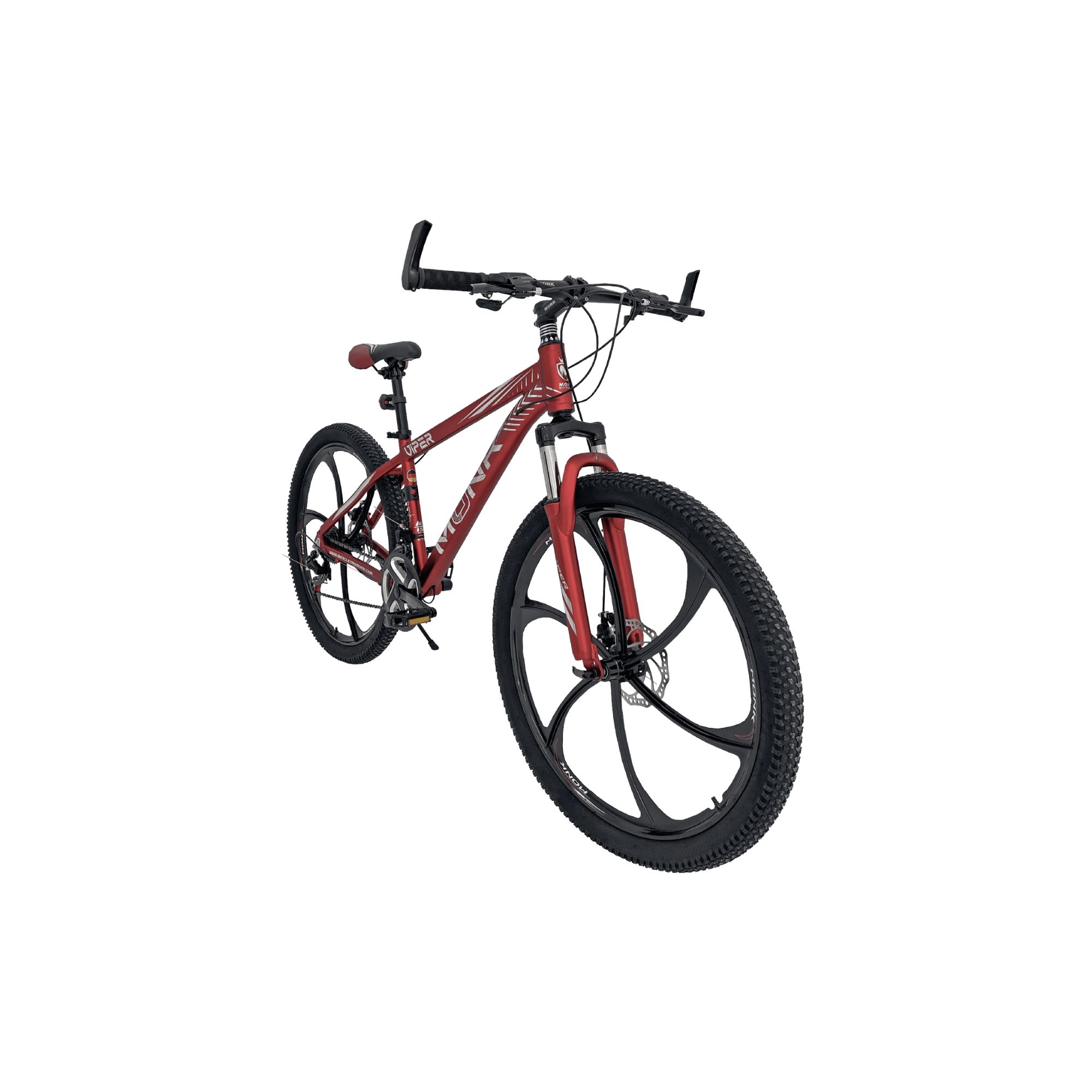 Foto 3 pulgar | Bicicleta De Montaña Monk Viper R26 21 Velocidades Rojo