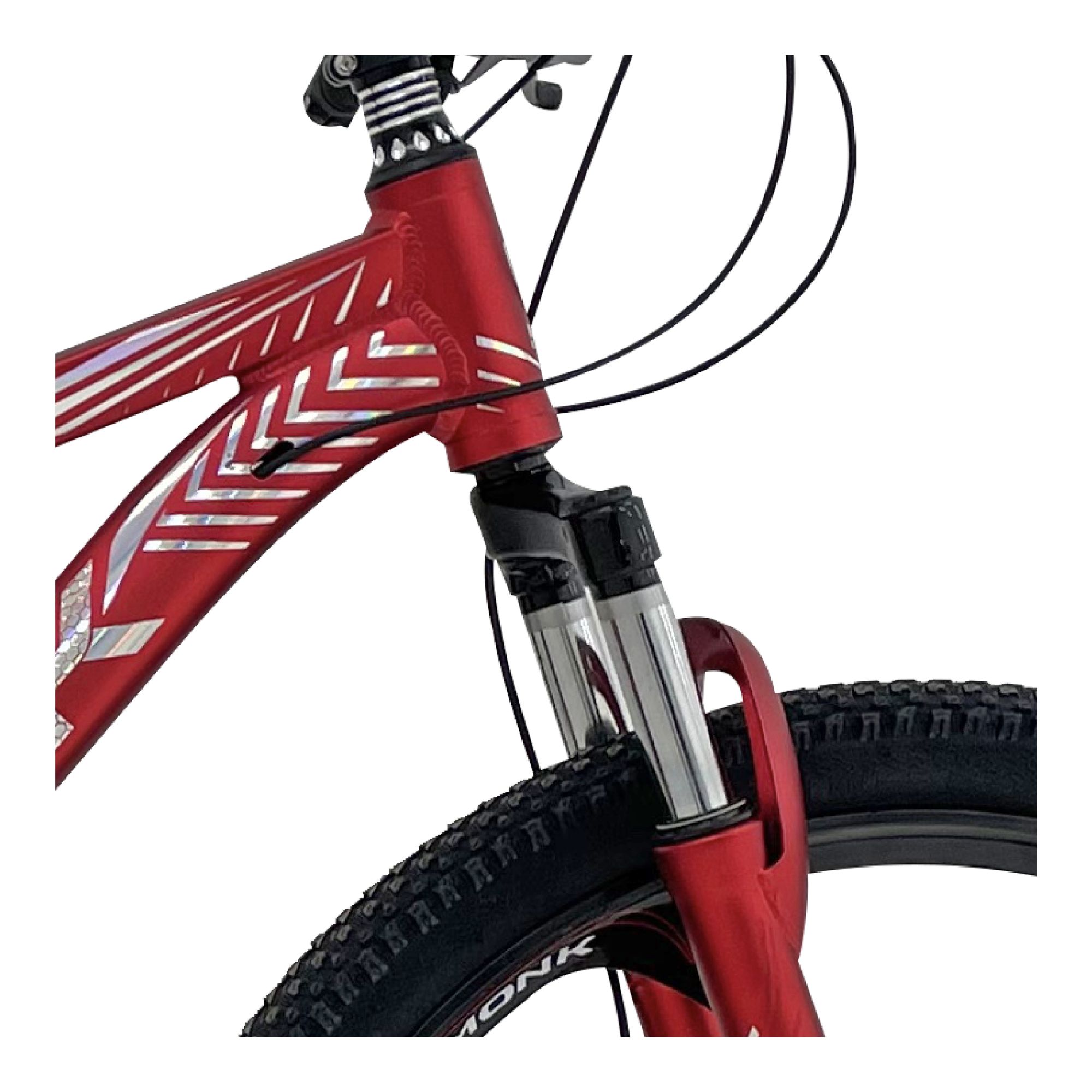 Foto 6 pulgar | Bicicleta De Montaña Monk Viper R26 21 Velocidades Rojo
