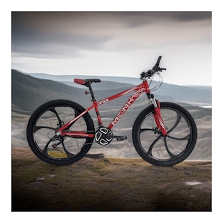 Foto 6 | Bicicleta De Montaña Monk Viper R26 21 Velocidades Rojo