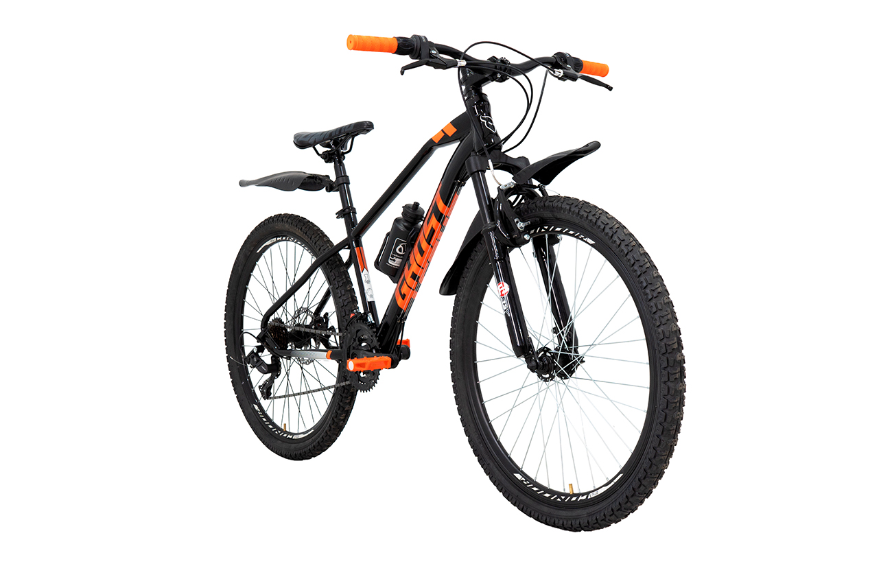 Foto 4 pulgar | Bicicleta Ghost Hawk Rodada 26 Negro Naranja