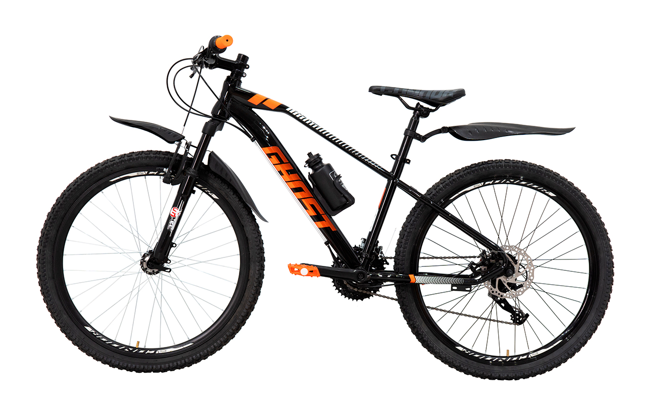 Foto 9 pulgar | Bicicleta Ghost Hawk Rodada 26 Negro Naranja
