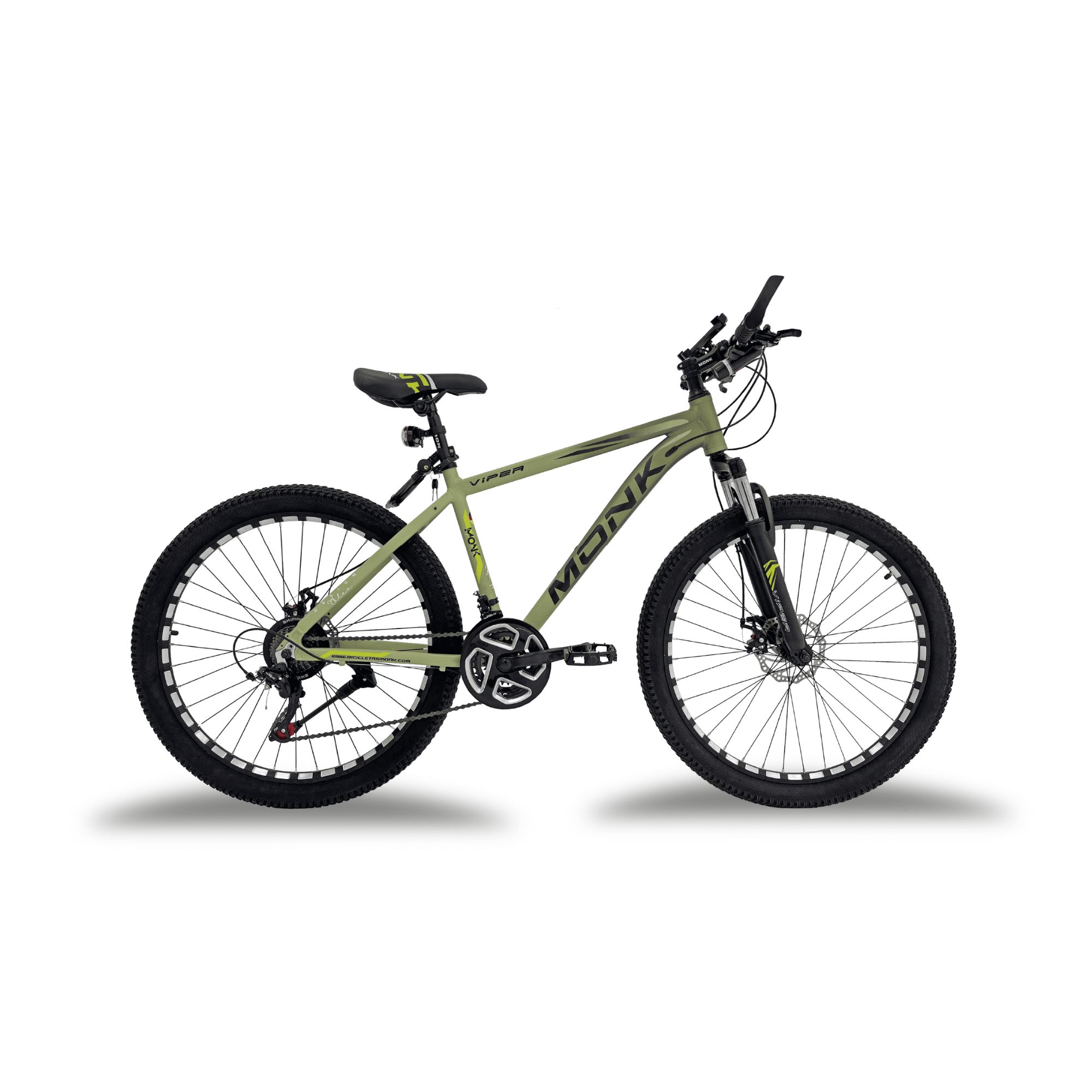 Foto 2 pulgar | Bicicleta De Montaña Monk Viper R26 21 Velocidades Verde