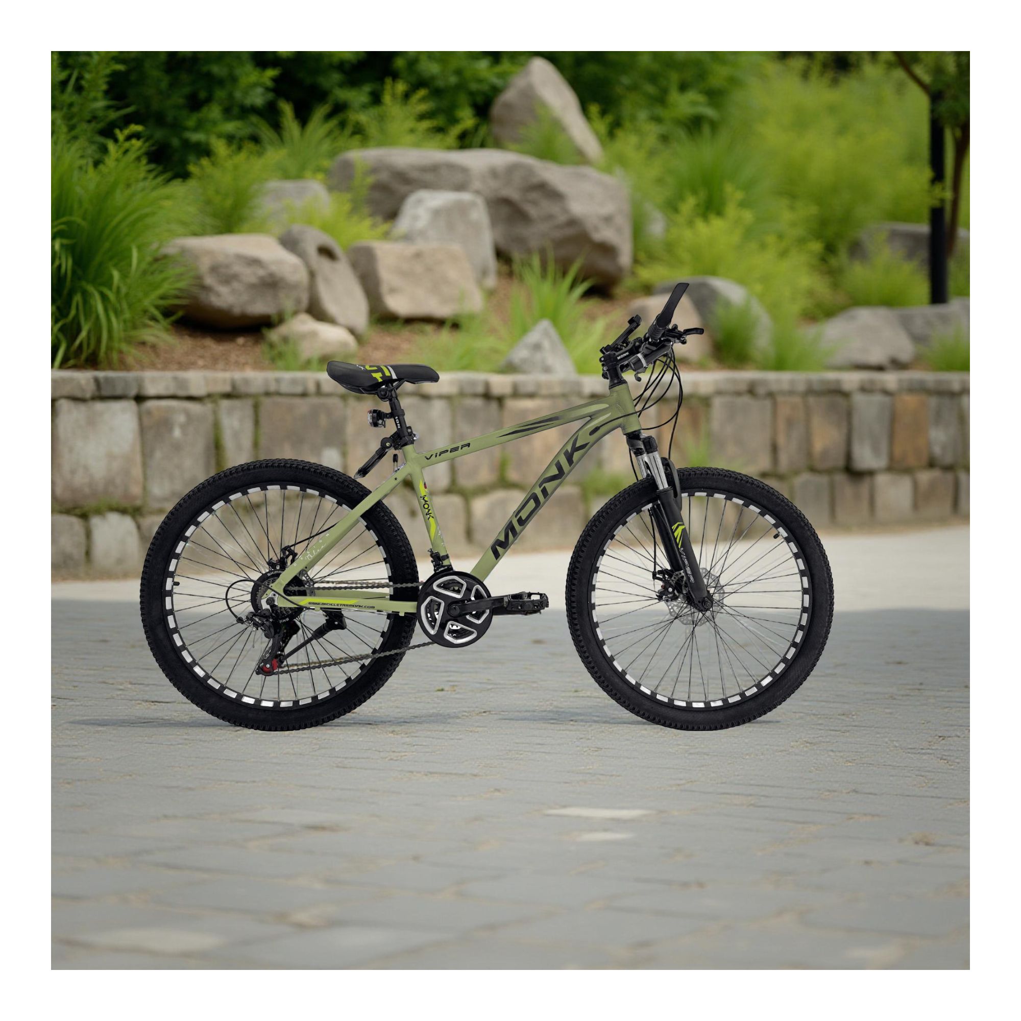 Foto 7 pulgar | Bicicleta De Montaña Monk Viper R26 21 Velocidades Verde