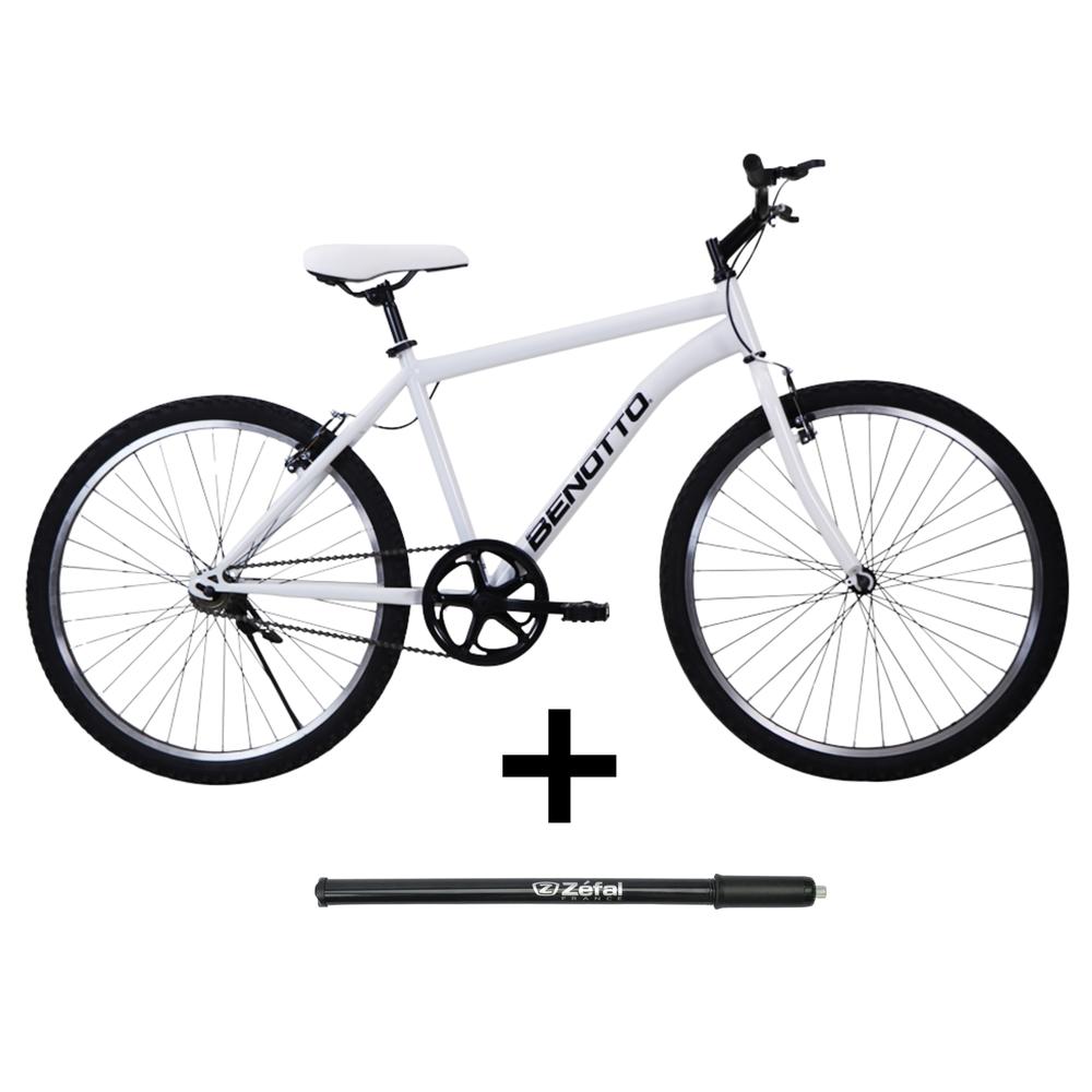 Foto 2 pulgar | Combo Bicicleta Benotto Pmo R26 H Blanco Con Bomba De Aire