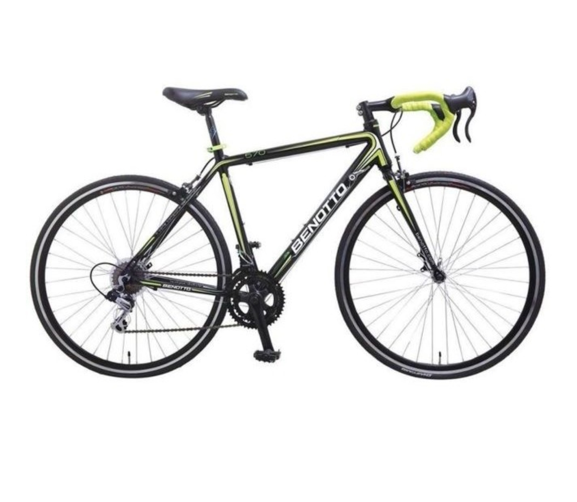 Bicicleta Benotto Ruta 570 Aluminio R700c 14v Shimano color Negro