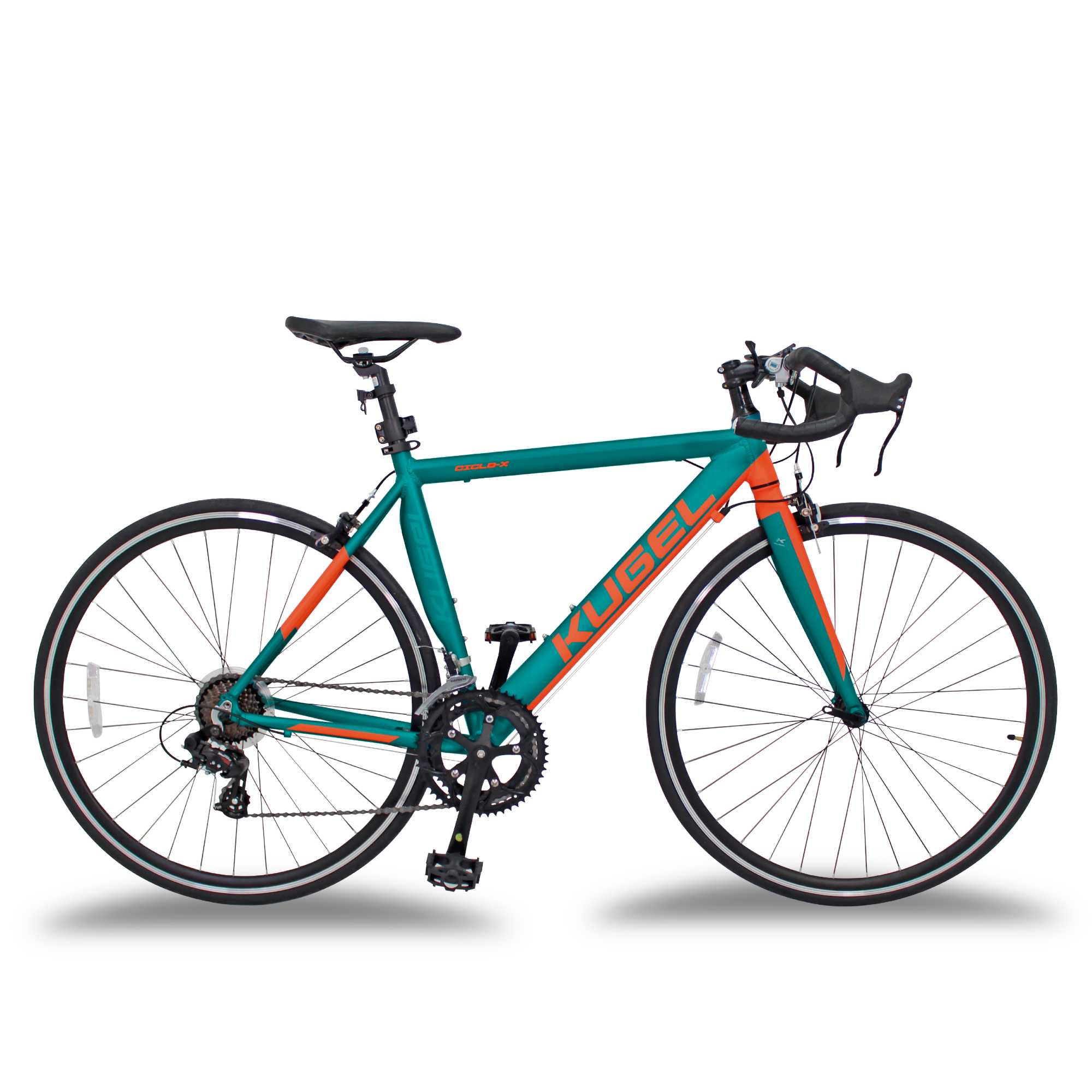 Bicicleta de Ruta Rodada 700 Kugel Ciclo-x color Verde con 14 Velocidades