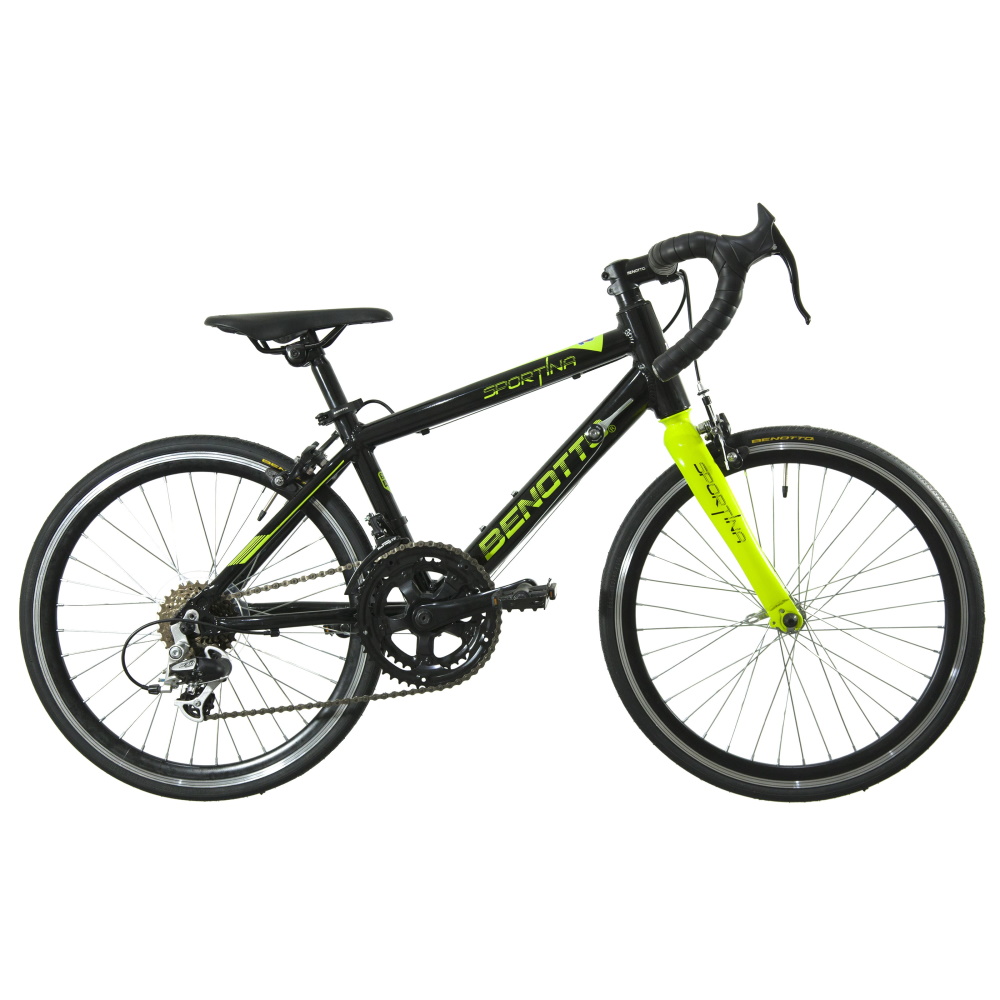 Bicicleta de Ruta Benotto Sportina R20 14v Aluminio Negro Verde