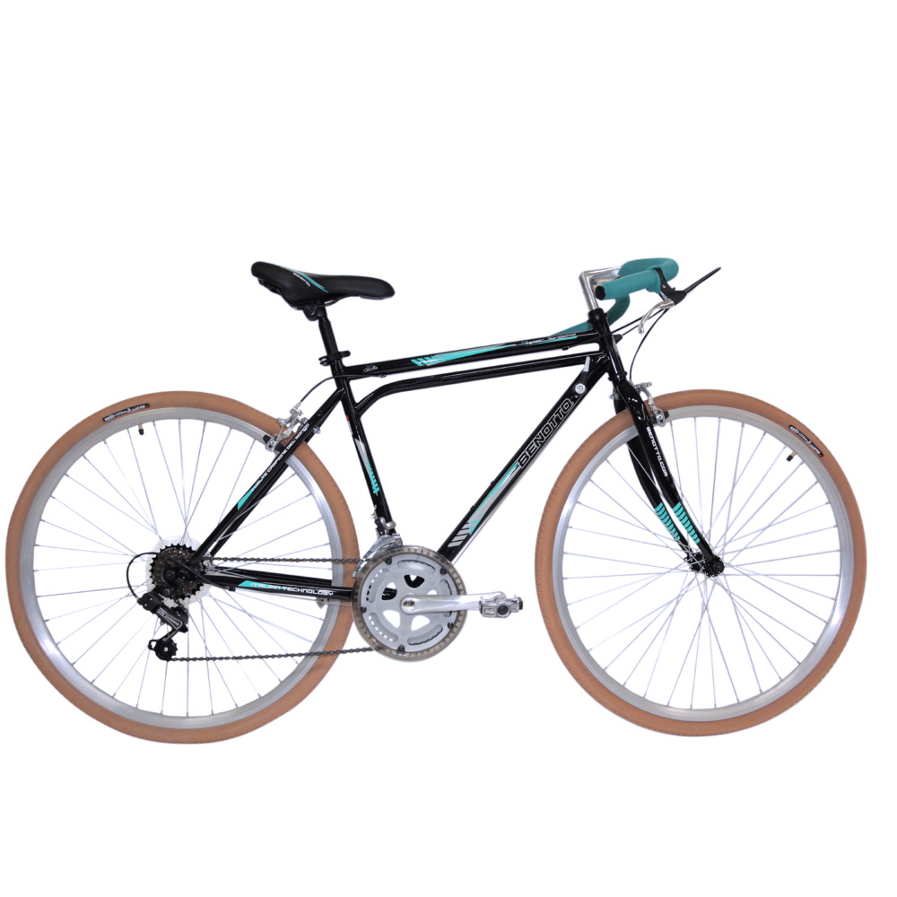 Bicicleta Benotto Super Turismo R28 12 V Acero Negro Aqua