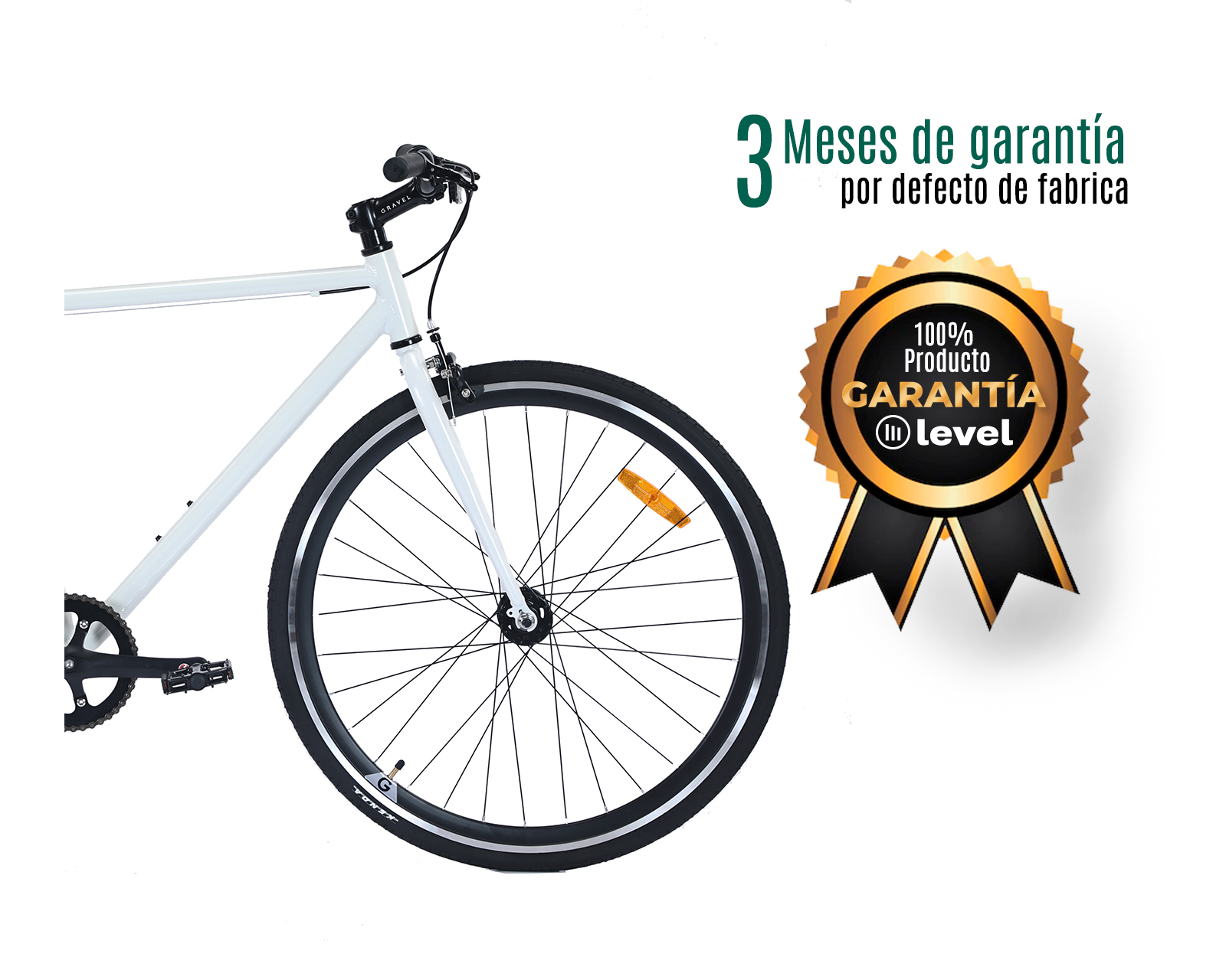 Foto 2 | Bicicleta Fixie S Blanca