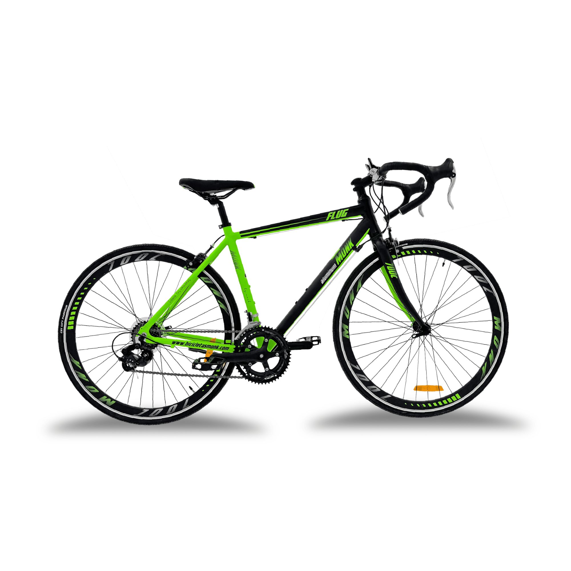 Foto 2 pulgar | Bicicleta De Ruta Monk Flug Rodada 700 Negro Verde