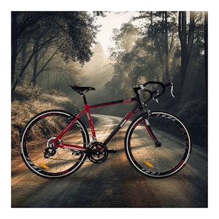 Foto 6 | Bicicleta De Ruta Monk Flug Rodada 700 Negro Rojo