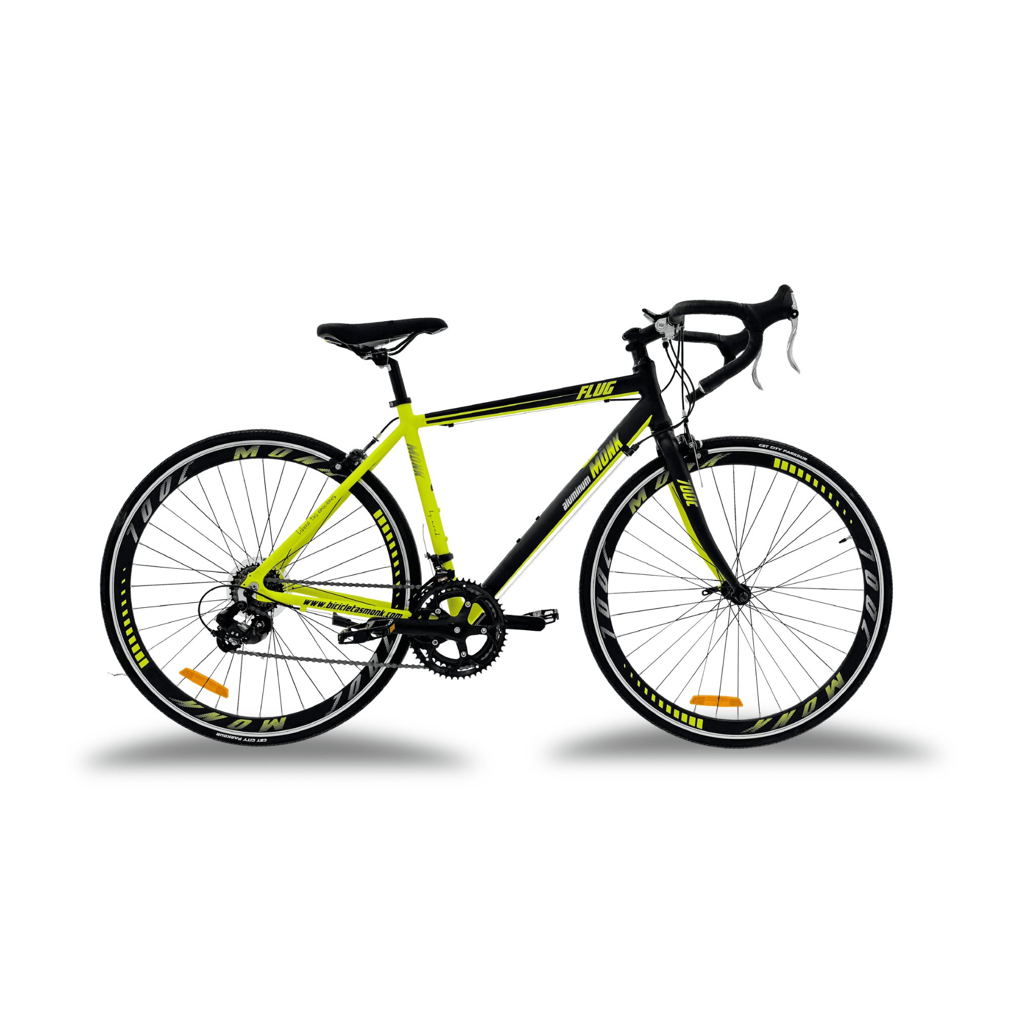 Foto 2 pulgar | Bicicleta De Ruta Monk Flug Rodada 700 Negro Amarillo