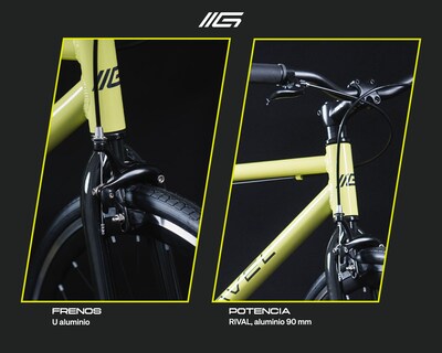 Foto 5 | Bicicleta Fixie Amarillo 51
