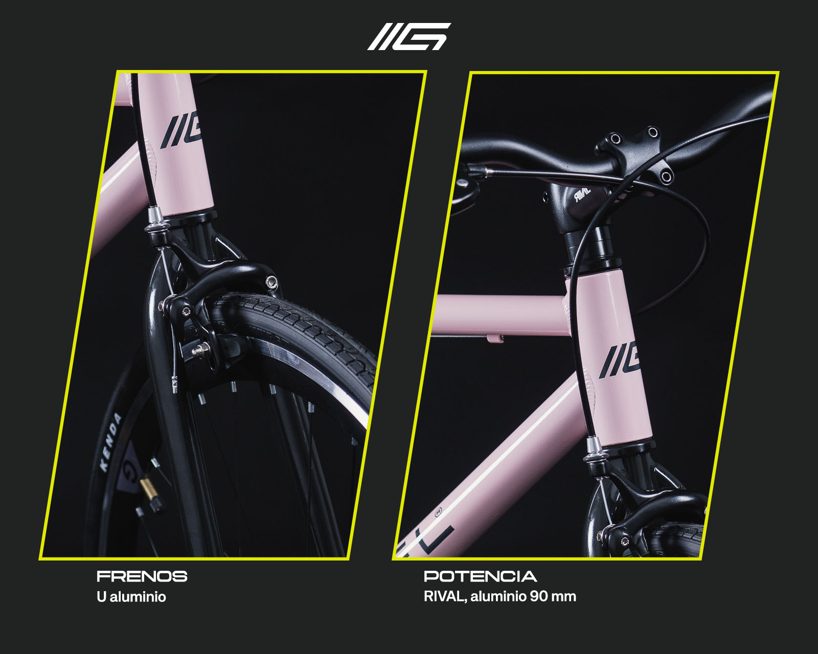 Foto 5 | Bicicleta Fixie Rosa 51
