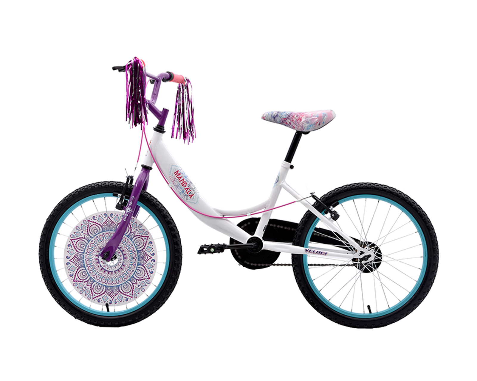 Foto 4 pulgar | Bicicleta Veloci Mandala Plus Bmx Rodada 20 color Blanco