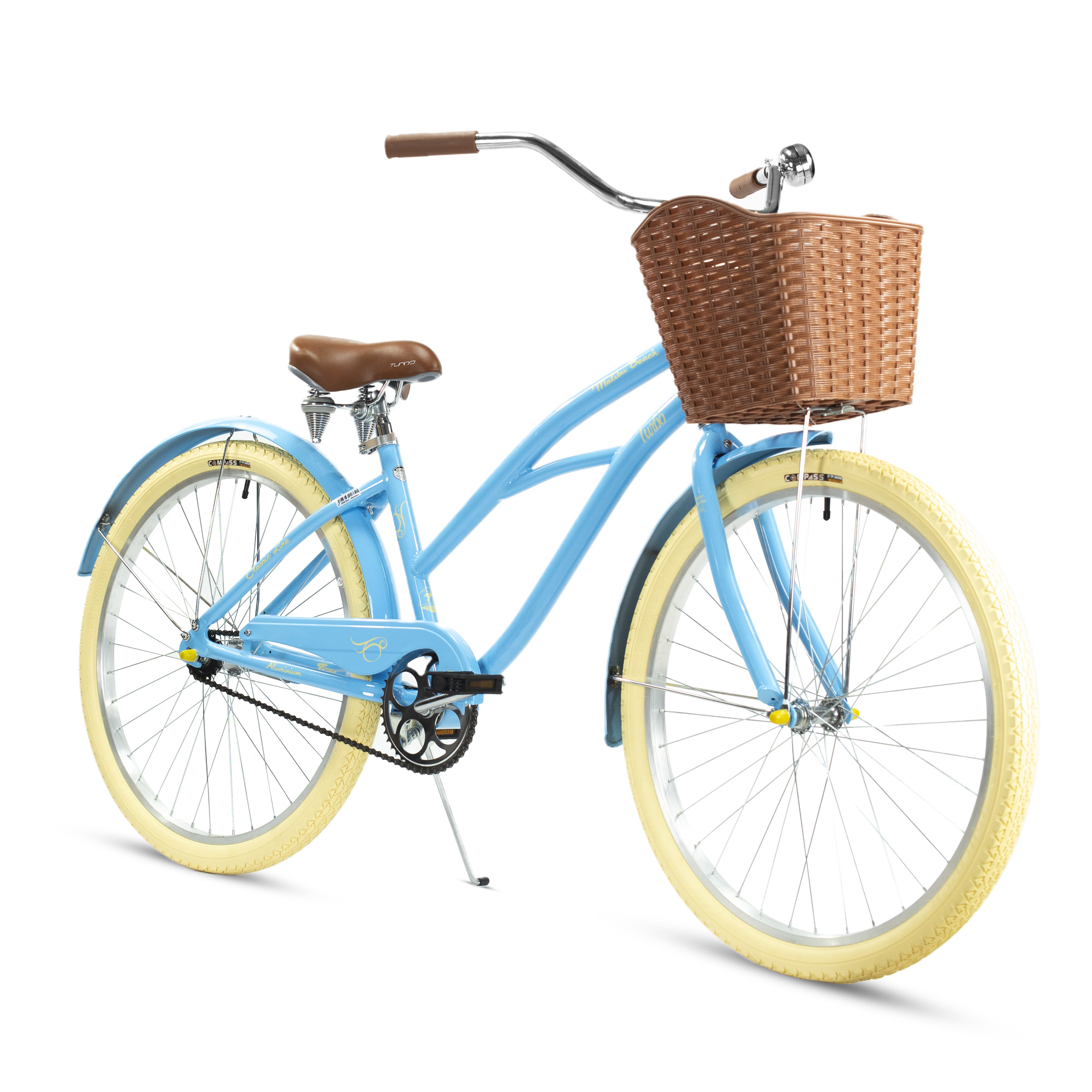 Bicicleta Urbana para Mujer Turbo  Malibu Retro Vintage R26 color Azul Aqua