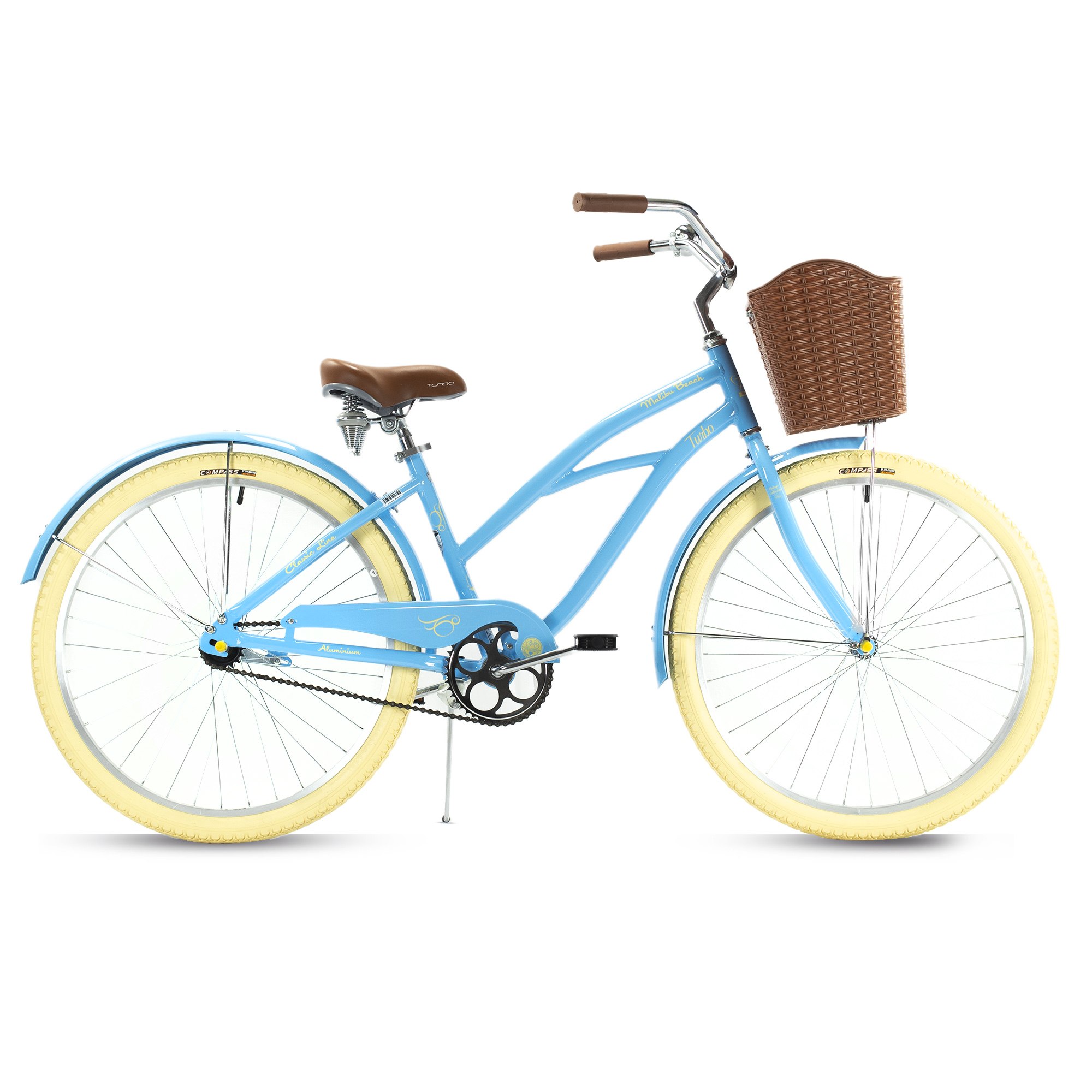 Foto 2 | Bicicleta Urbana para Mujer Turbo  Malibu Retro Vintage R26 color Azul Aqua