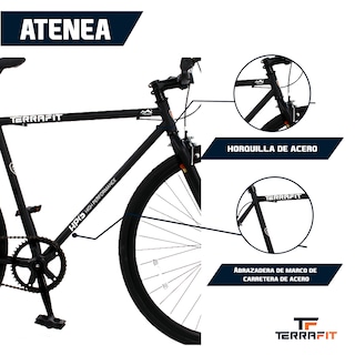 Foto 5 | Bicicleta TerraFit Fixie Rodada 700 Ciudad Atenea color Negro Adulto