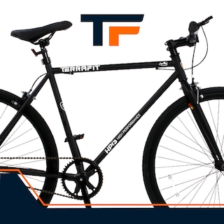 Foto 7 | Bicicleta TerraFit Fixie Rodada 700 Ciudad Atenea color Negro Adulto