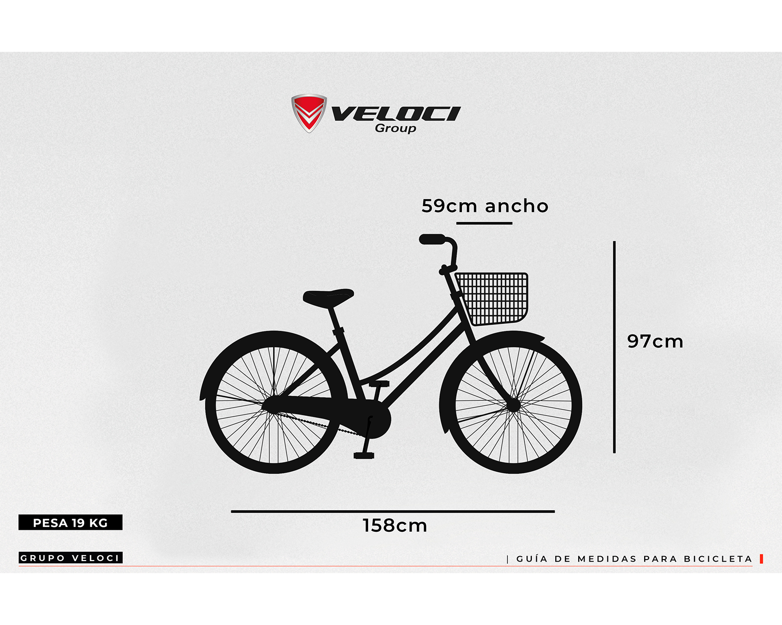 Foto 8 pulgar | Bicicleta Veloci Spring City 24" color Blanco