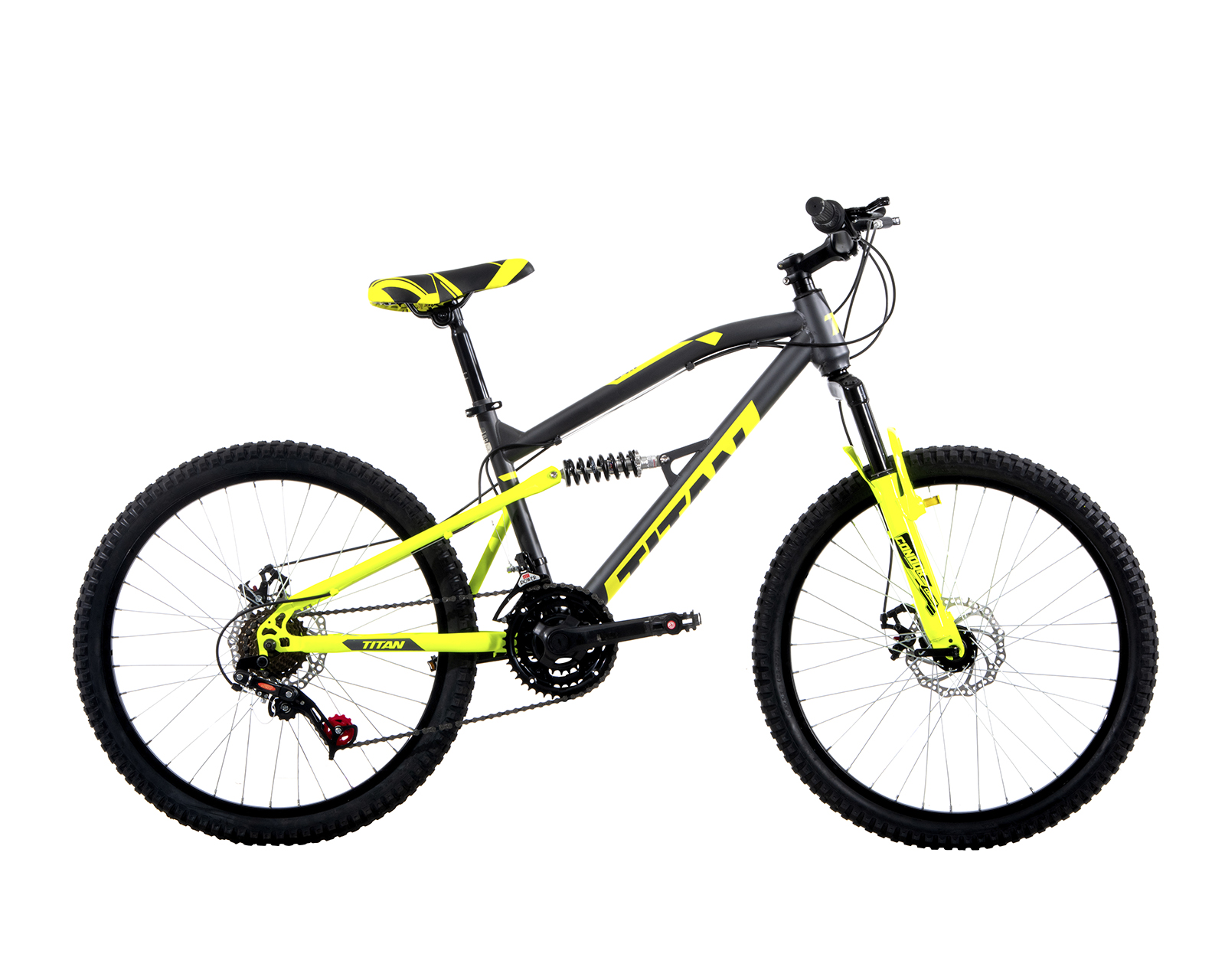 Foto 1 | Bicicleta Veloci Titan Rodada 24 Gris Urbana
