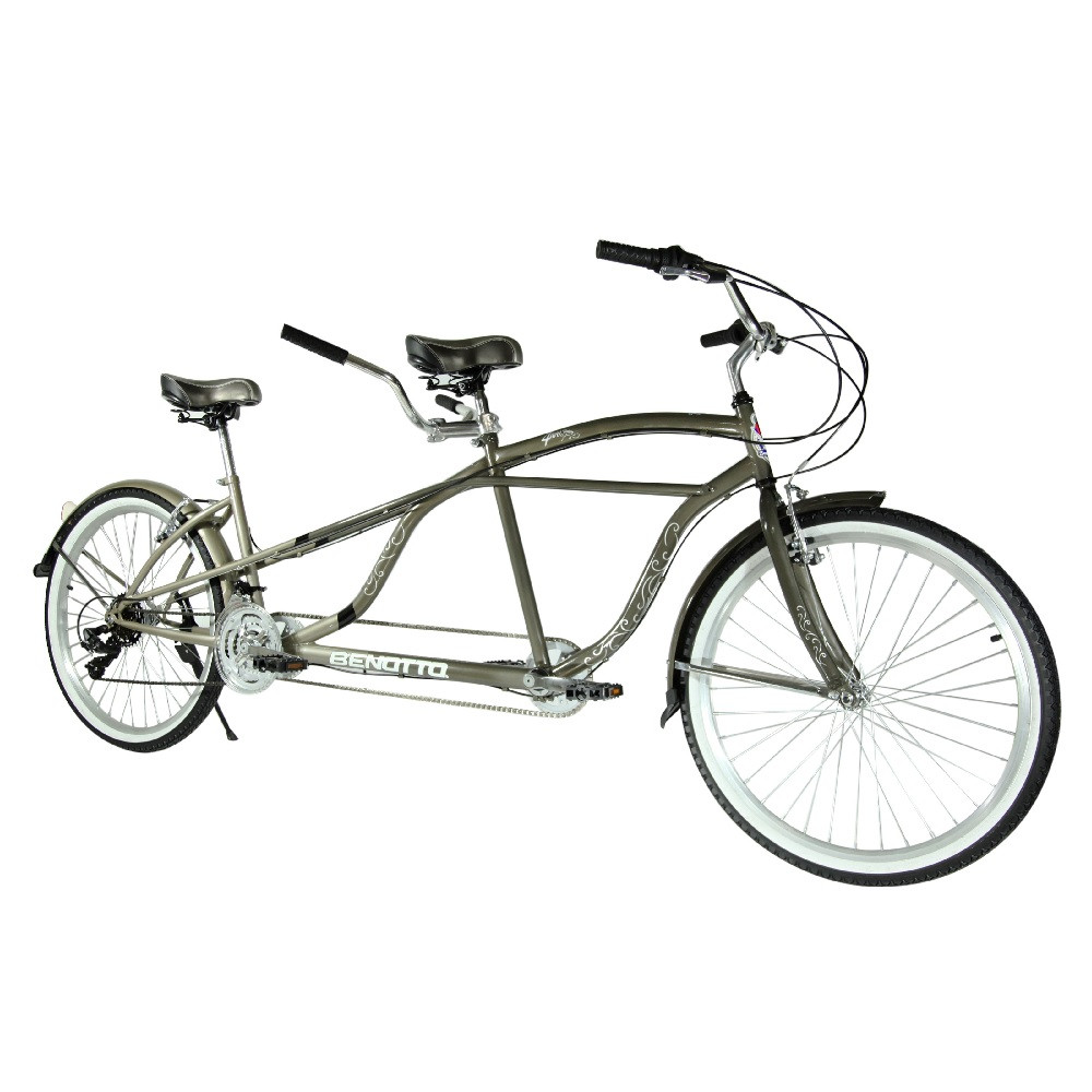 Foto 2 pulgar | Bicicleta Doble City Tandem R26 Gris Unitalla Unisex Benotto