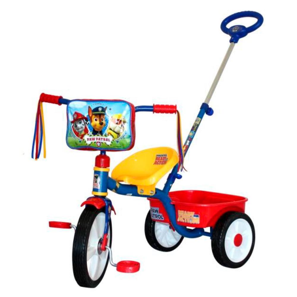 Triciclo Apache R12 0930133 Paw Patrol con Barra de Empuje color Azul