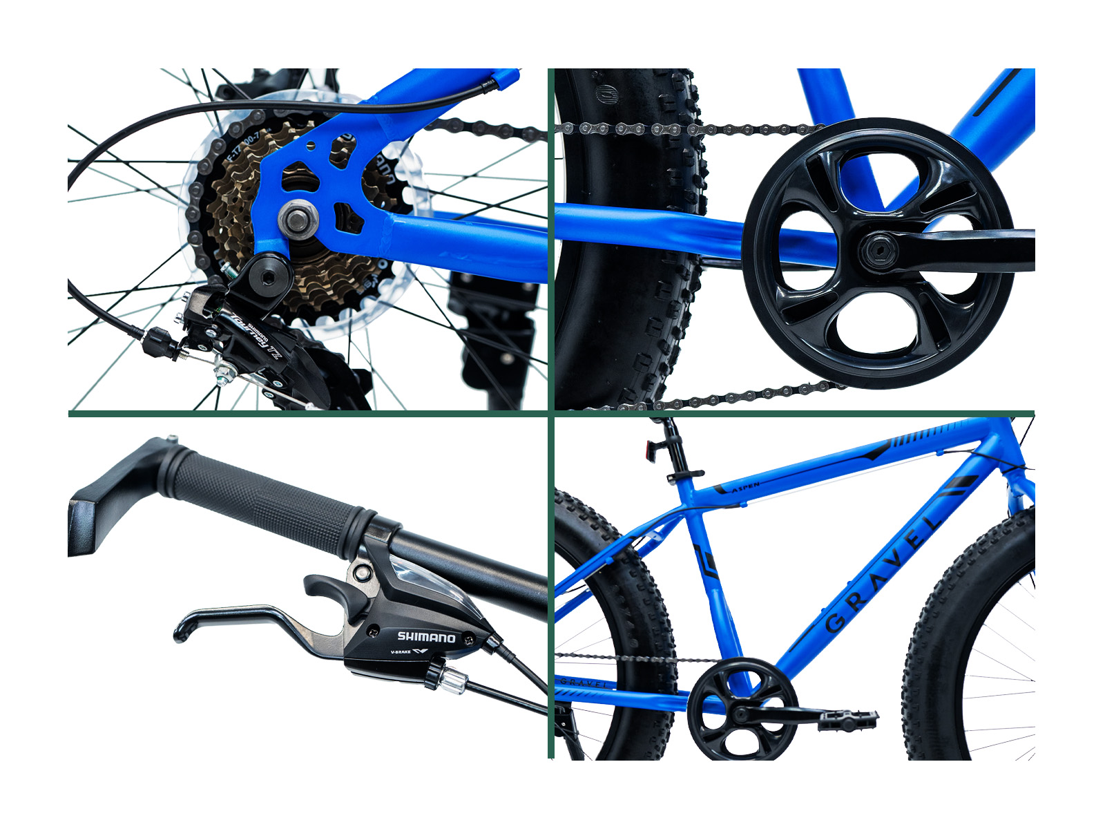 Foto 4 | Bicicleta GRAVEL Aspen Acero Rodada 26 Azul