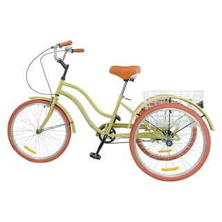 Foto 2 | Tricicleta Urbana Vintage Centurfit color Beige 150 kg R24 Canasta Trasera