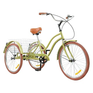 Foto 3 | Tricicleta Urbana Vintage Centurfit color Beige 150 kg R24 Canasta Trasera