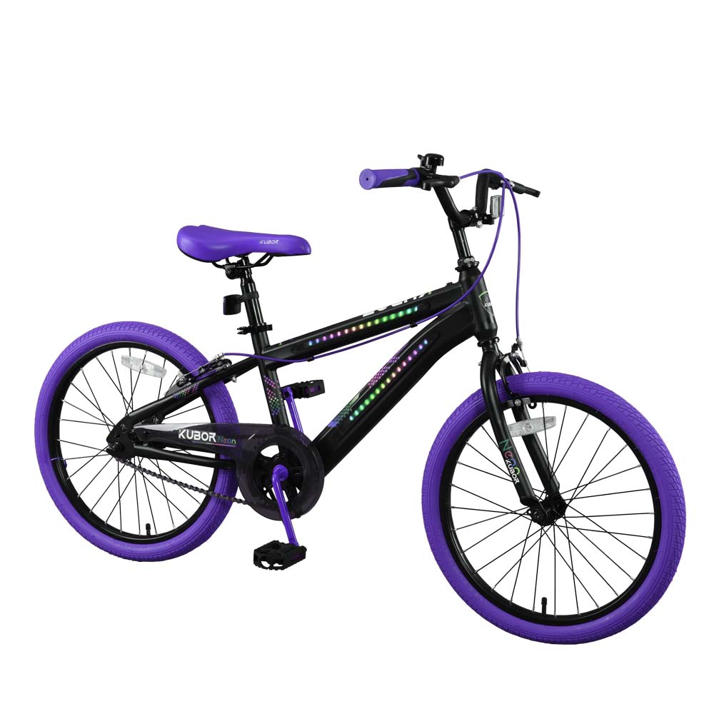Foto 3 pulgar | Bicicleta Para Niño De Montaña Neon Rodada 20 Kubor Purpura