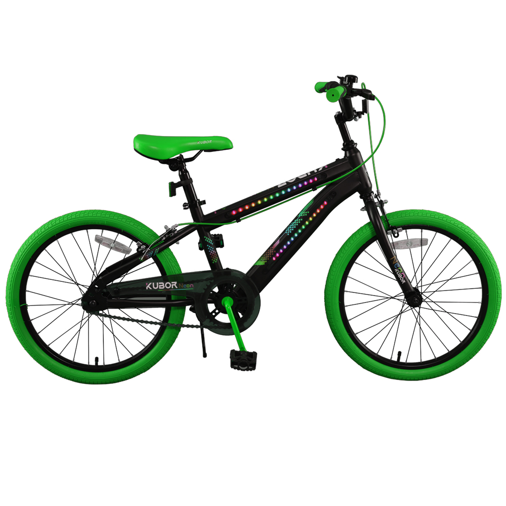 Bicicleta Para Niño De Montaña Neon Rodada 20 Kubor Verde