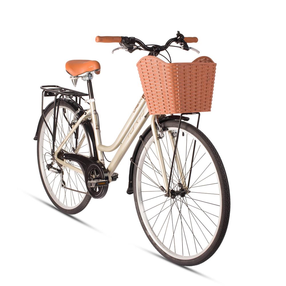 Bicicleta Para Mujer Urbana Turbo R700 Urban 1.1 W Color Beige