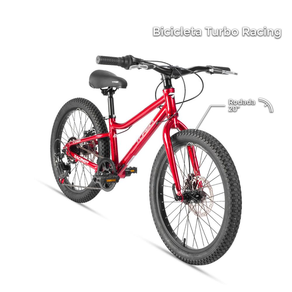 Foto 4 pulgar | Bicicleta Infantil Turbo R20 7 Pasos Aluminio Roja