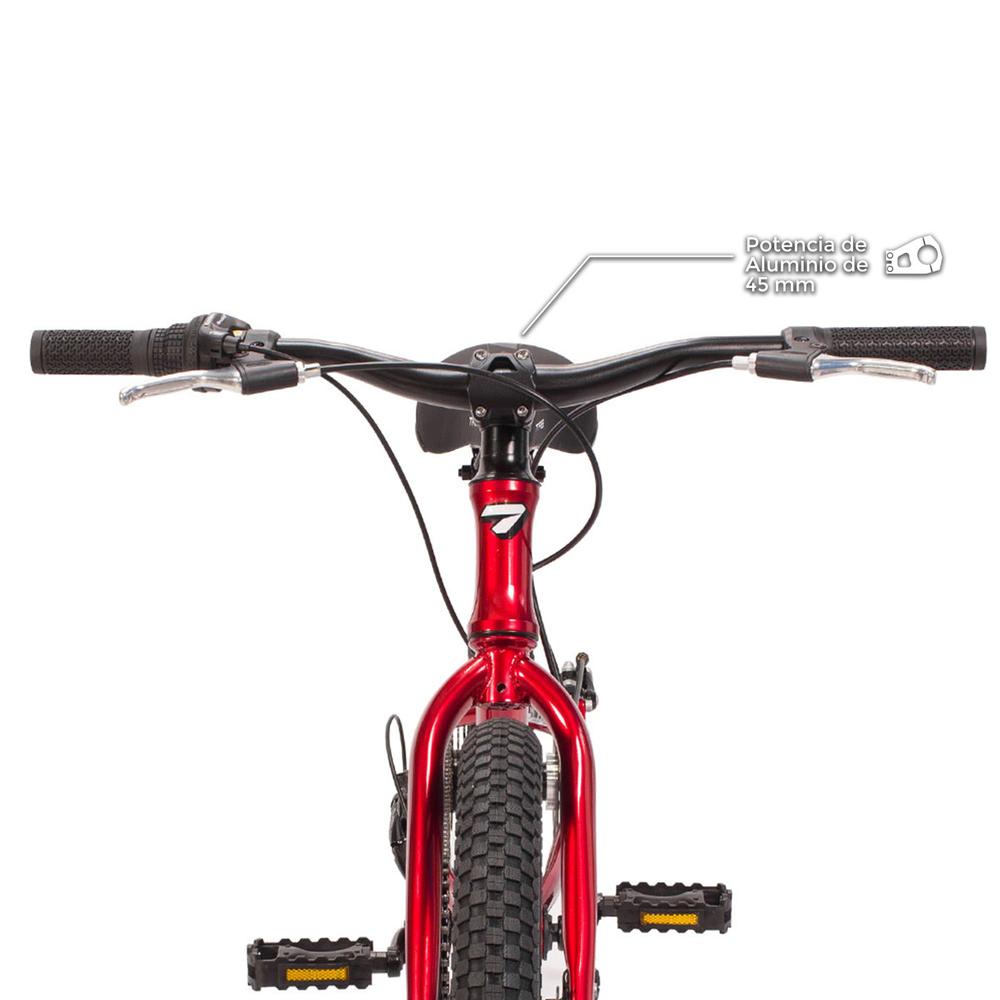 Foto 5 | Bicicleta Infantil Turbo R20 7 Pasos Aluminio Roja