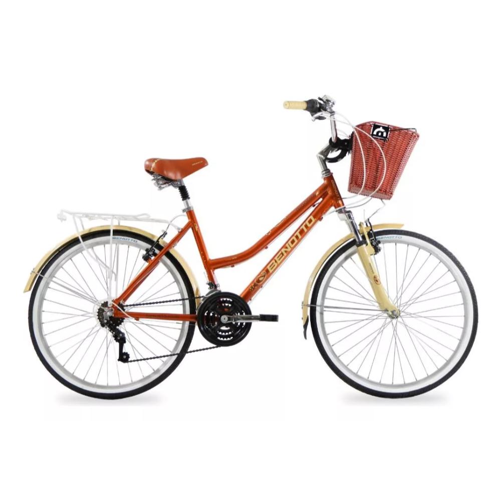 Bicicleta Benotto Moorea Alum Fs R24 21v Dama Terracota